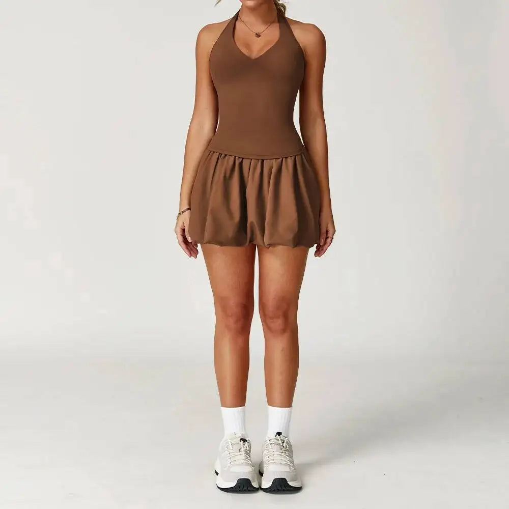 PCS Women S Yoga Set Tracksuit One Shoulder D Floral Sports Bra Pleate High Waist Short Skirt Workout Clothes Running Gym Suit