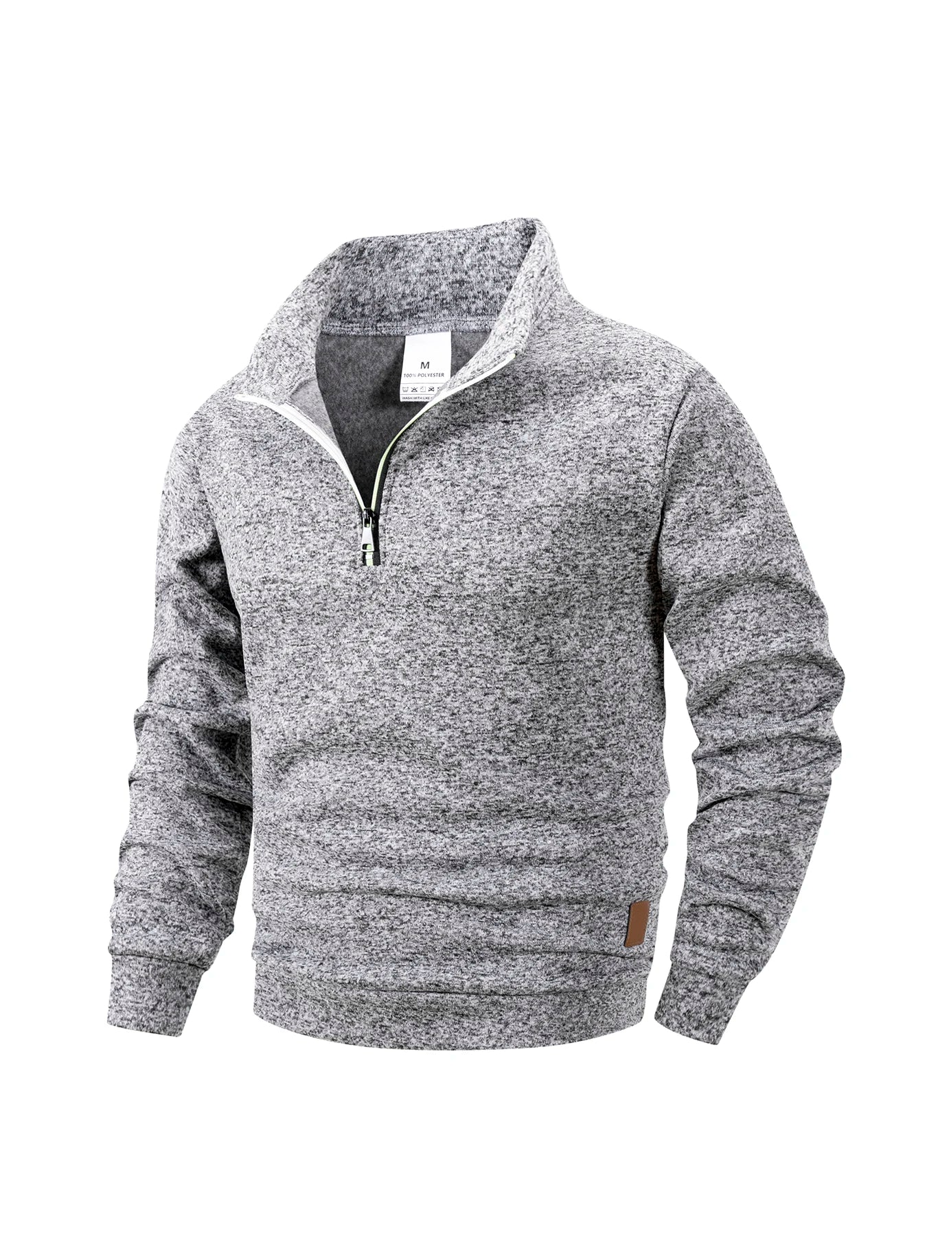 Men's Fleece Warm Hoodies Autumn Winter Fleece Long Sleeve Sweatshirts Men Clothing Fashion Color Pullover Slim Fit Hoodie Coat