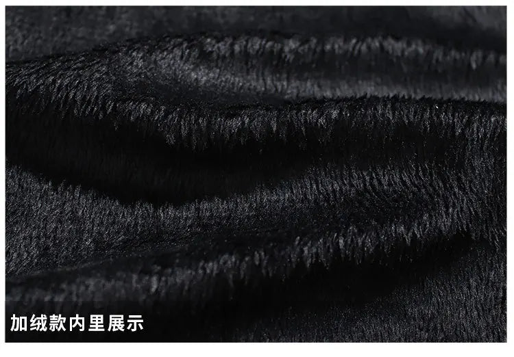 Autumn and Winter Classic Men's Leather Jacket Lapel Fashion Trend Locomotive Clothes Fleece Thermal Jacket Men