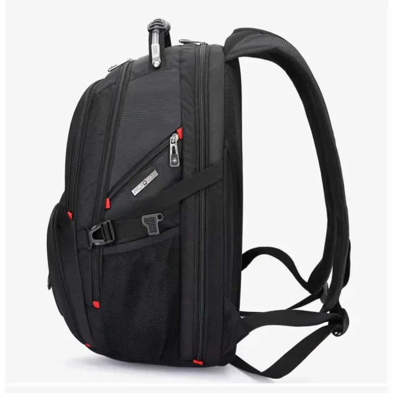 2026 Swiss-Multifunctional bags Durable 17 Inch Laptop Backpack, Travel Bag,College Bookbag,USB Charging Port,Water Resistant