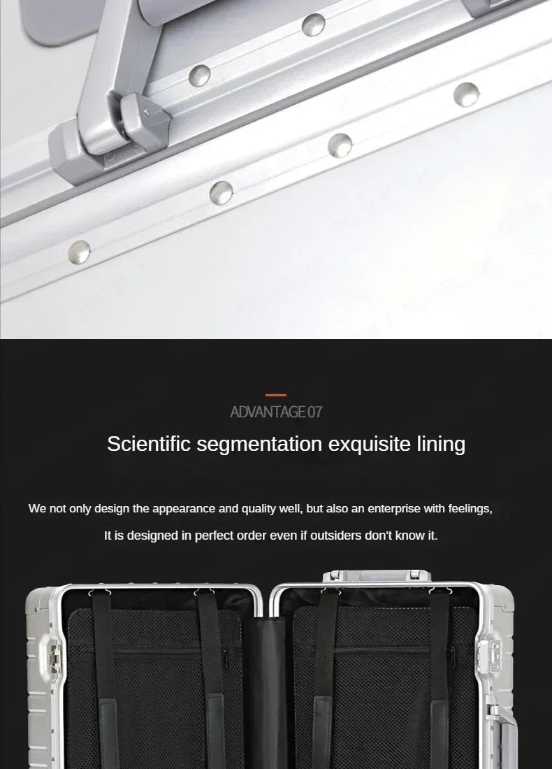 A Luxurious 29-inch Aluminum-magnesium Alloy Suitcase/bag, Perfect for Students, with Ample Space. Ships From The EU.