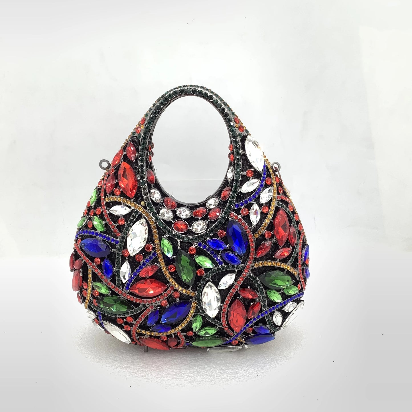 XIYUAN Women Red Rhinestone Evening Party Bags Fashion Shiny Diamond Handbag Wedding Bridal Clutches Gold Luxury Designer Purses