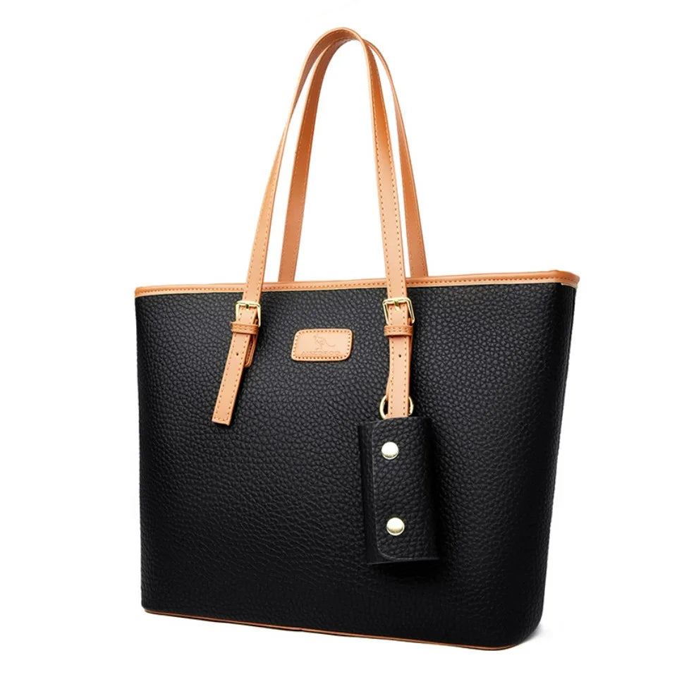 Genuine Brand High Quality Leather Casual Tote Luxury Handbags Women Bags Designer Shoulder Top-handle Bags for Women Sac