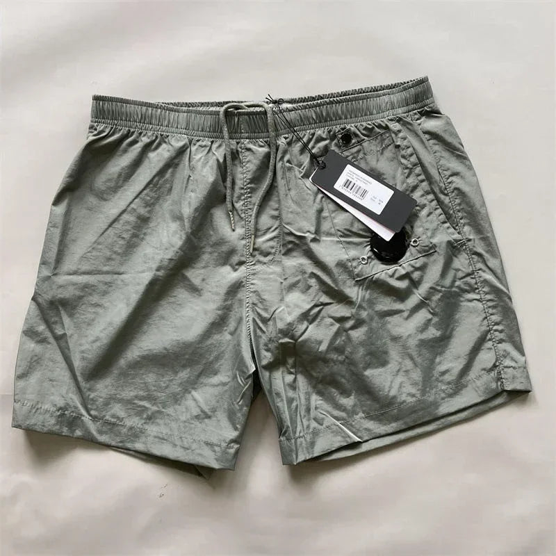 Top quality luxury knee-length  summer youth leisure sports nylon shorts loose men's beach 5-point pants