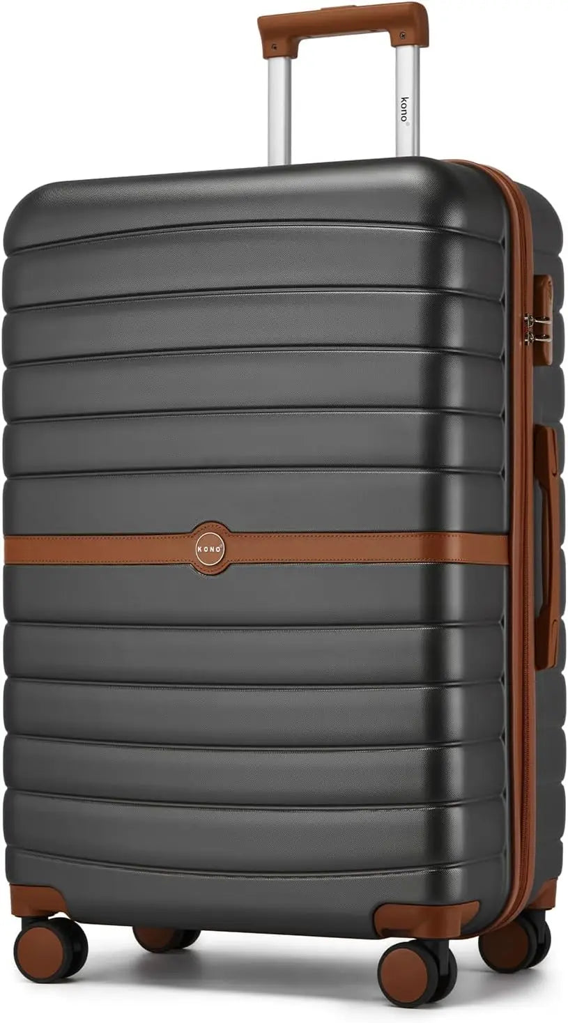 KONO Hard Shell Case (55/66/76 cm) PC suitcase Set with 360 ° Roll & Combination Lock