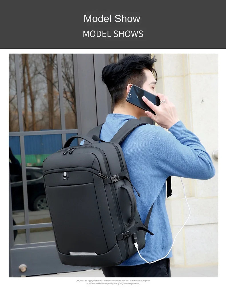 Laptop Bag Travel Backpack USB Charging Men Women Water Proof Rucksack College Student Shoulder Orthopedic Bags Mochilas Hombre