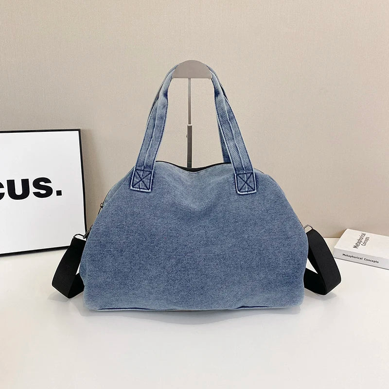 Fashion Big Denim Handbag Women Bag Lady Shoulder Messenger Bags Jeans Luxury Female Large Capacity Travel Tote bags
