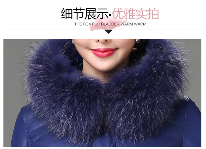 Shengyu Boya Middle-Aged and Elderly Women's Over-The-Knee Long down Jacket, Thickened Slim-Fit Coat for Mothers, New Style