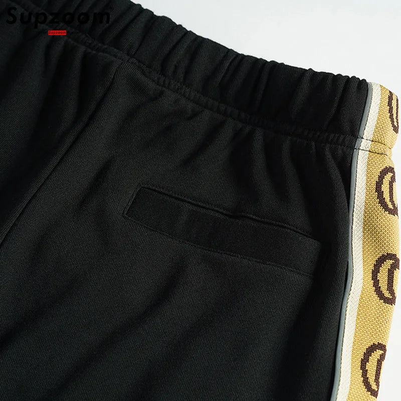 Supzoom New Arrival Top Fashion Cotton Elastic Waist Ribbed Letters Trend Loose Legged Summer Casual Ins Men Shorts