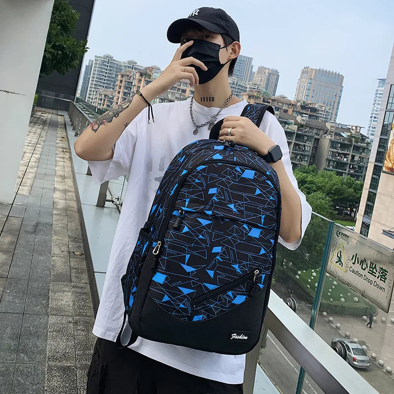 Camouflage printing school backpack Large-capacity orthopedic schoolbag for boys girls Laptop backpacks teen Nylon school bags