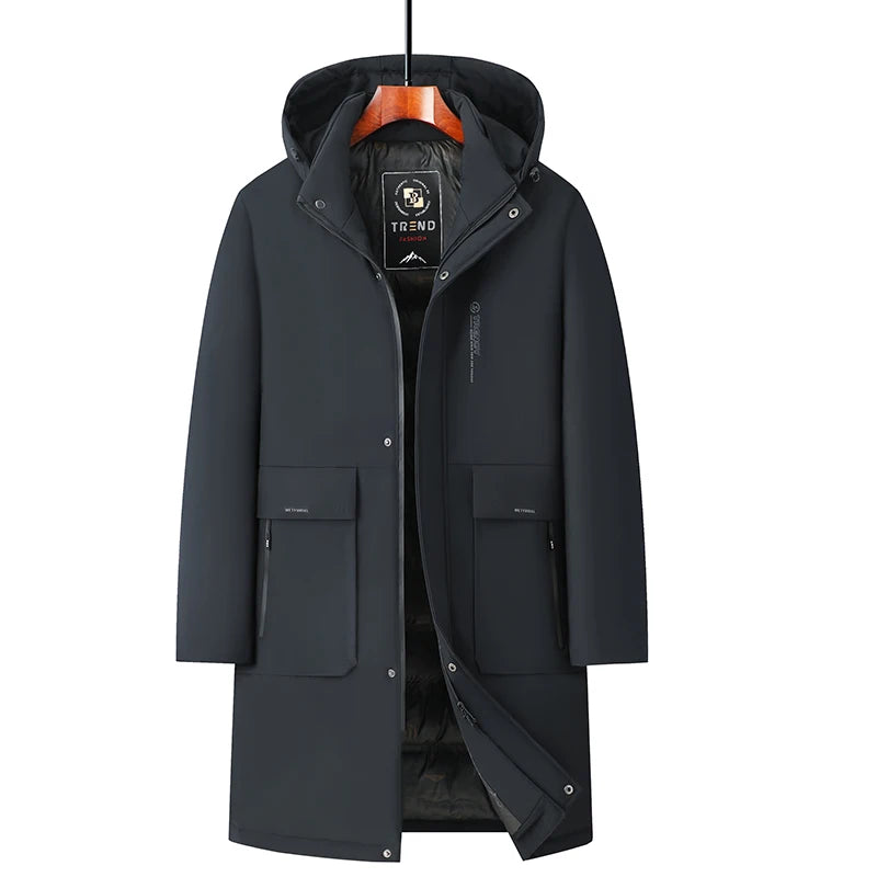 High End Traceless New Brand Business Casual Fashion Men Leather Jacket Faux PU Coats Autumn Winter Men Clothing 2026