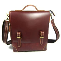 Vintage Crazy Horse Genuine Leather Men Briefcase 15" Laptop Bag Work Business Bag Shoulder Messenger Bag Male Tote Handbag M088