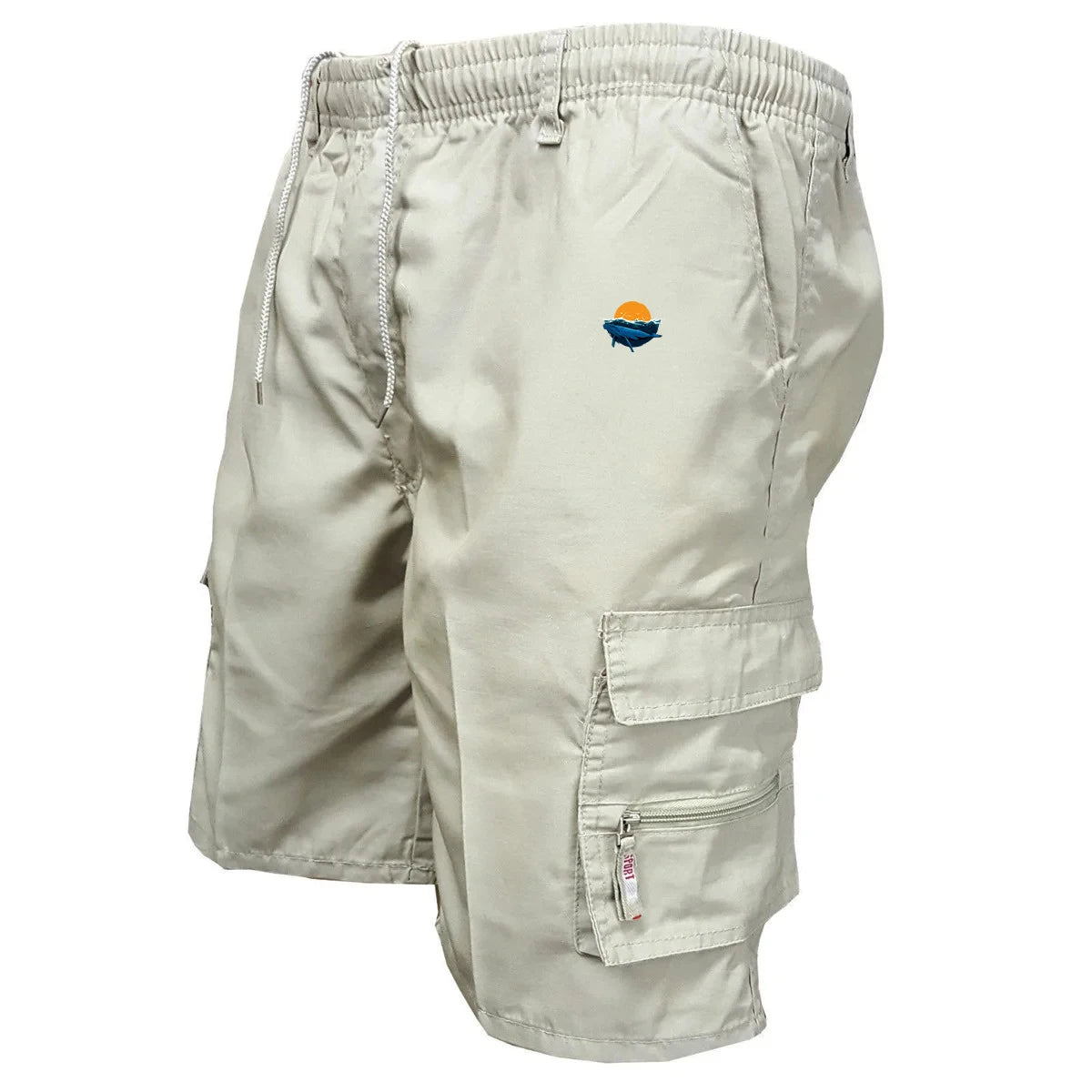 Summer Men's Casual Multi-Pocket Outdoor Sports Fitness Shorts Loose Fit High Waist Straight Leg Workwear Shorts