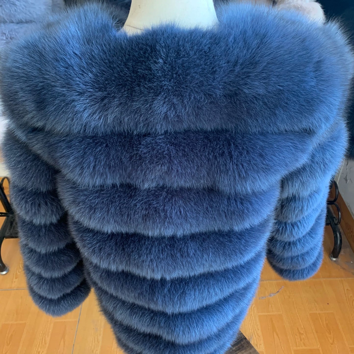 NEW Style Length Sleeves 4in1 Real Fur Coats Women Natural Real Fur Jackets Vest Winter Outerwear Women Fox Fur Coat Quality Fur