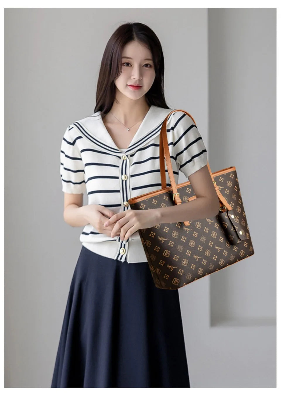 Genuine Brand High Quality Leather Casual Tote Luxury Handbags Women Bags Designer Shoulder Top-handle Bags for Women Sac