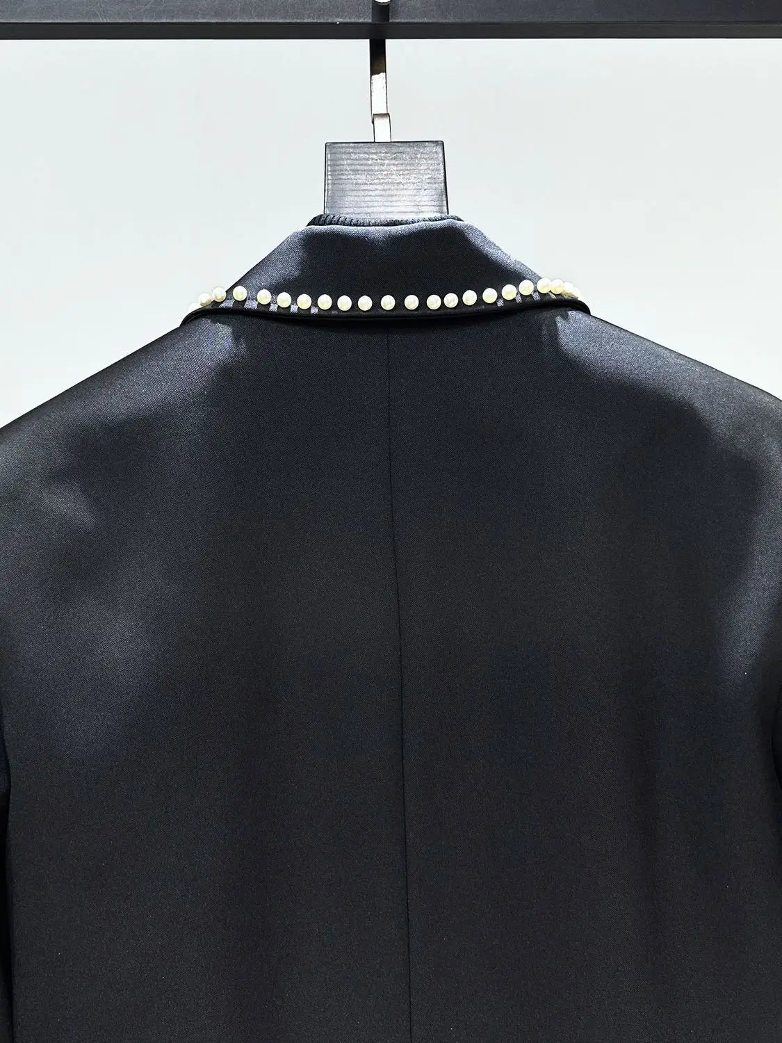 Premium Exquisite 3D Pearl Short Jacket UNISEX Autumn Korean Style Edgy Floral Top with Unique Heavy-Duty Craftsmanship