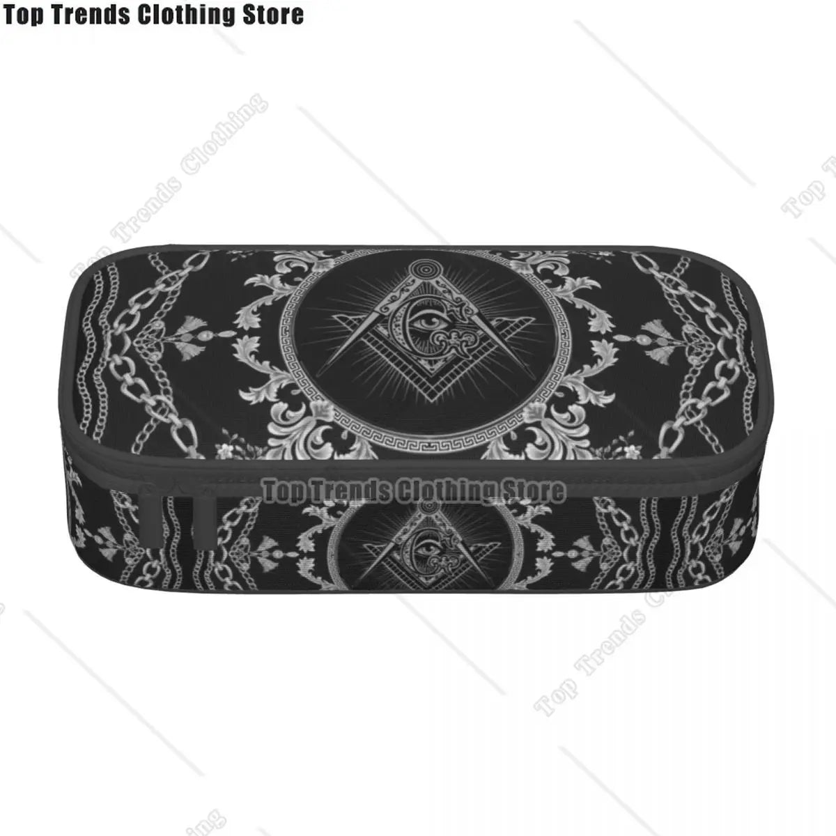 Kawaii Masons Masonic Freemason Pencil Cases for Girl Boy Big Capacity Mason Freemasonry Pencil Pouch Stationery