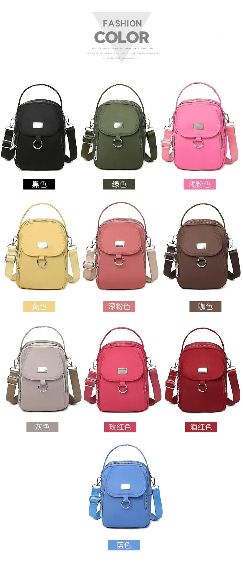 Mobile Phone Bag Mini Small Bag New Small Square Bag Crossbody Shoulder Bag Fashion Women Casual Key Zero Wallet