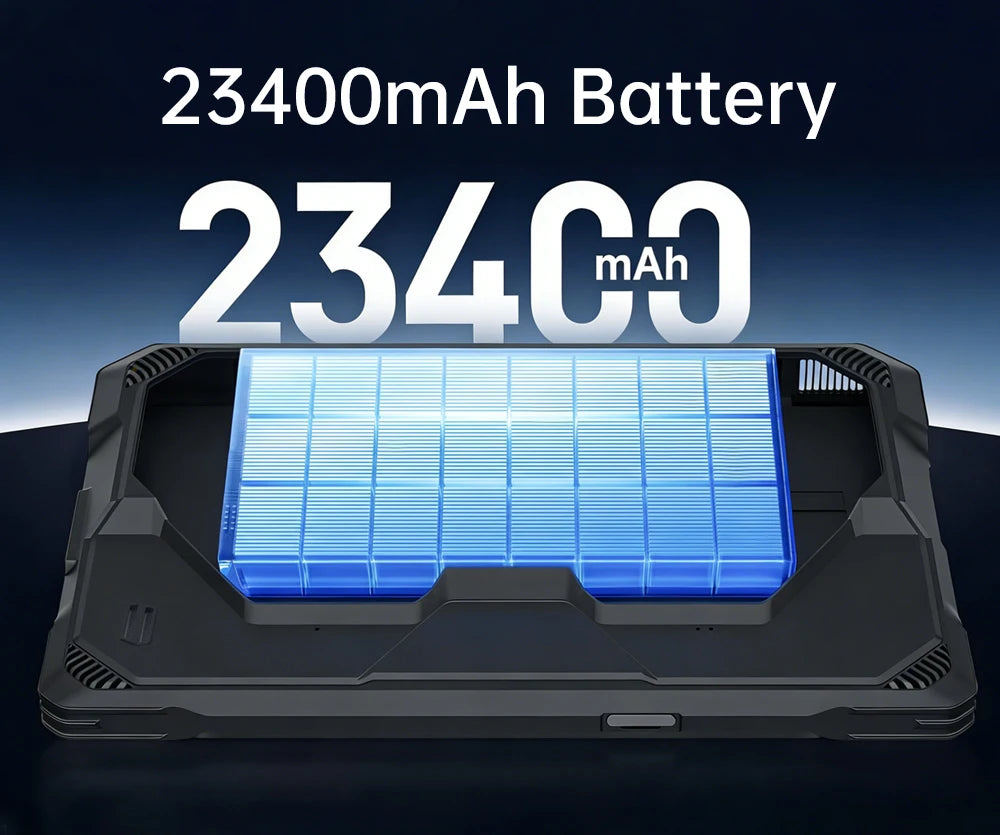 Unihertz 8849 Tank Pad Ultra-Global 1st Rugged Tablet with 260-lumen 1080PProjector, Night Vision Large Battery