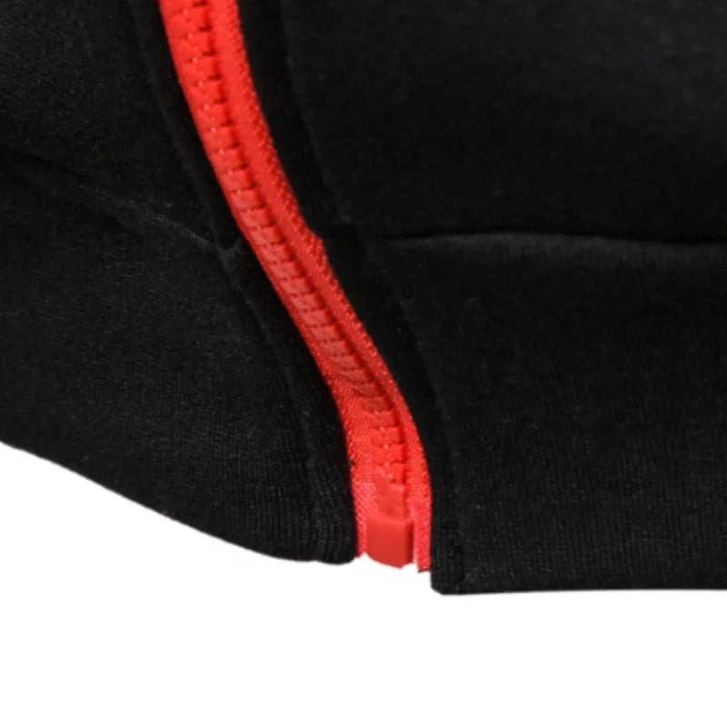 Casual Men Hoodie Sweatshirt 2025 Slim Male Zipper Streetwear Cardigan Hoodies Outerwear Black Sportswear Men Hooded Jacket