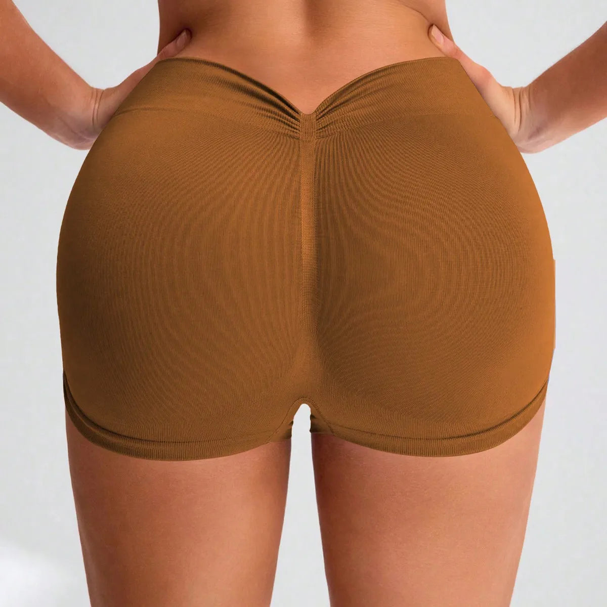 Women's Seamless Three Point Shorts High Waisted Butt Lifting Shorts Stretch Gym Running Quick Dry Fitness Workout Summer