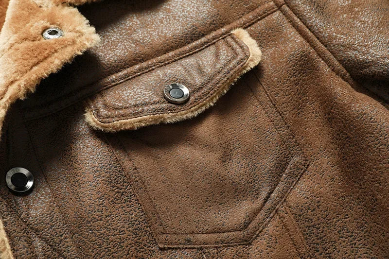 Brand Slim Genuine Leather Bomber Jacket Business Men Leather Flights Jacket Warm Pilot Coats High Quality Leather Jackets men