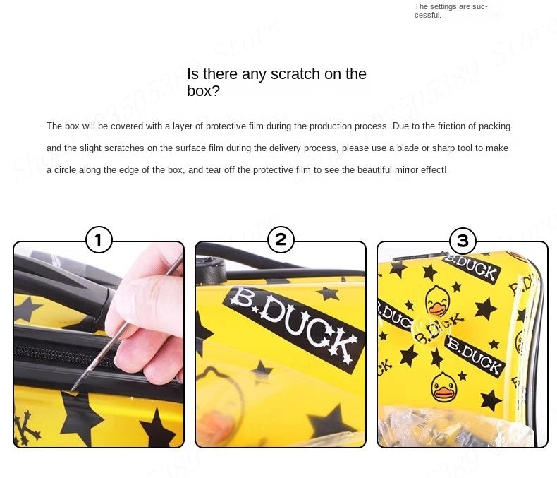Cute Pony Cartoon Suitcase for Children Can Sit and Ride Carry on Kids Luggage Baby Trolley Case Boarding Cabin 20 Inch