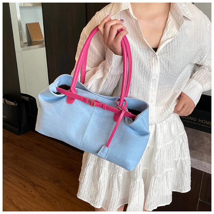2026 High Quality Fashionable Versatile Commuting Handbag Simple Casual Large Capacity Single Armpit Shoulder Bag for Women