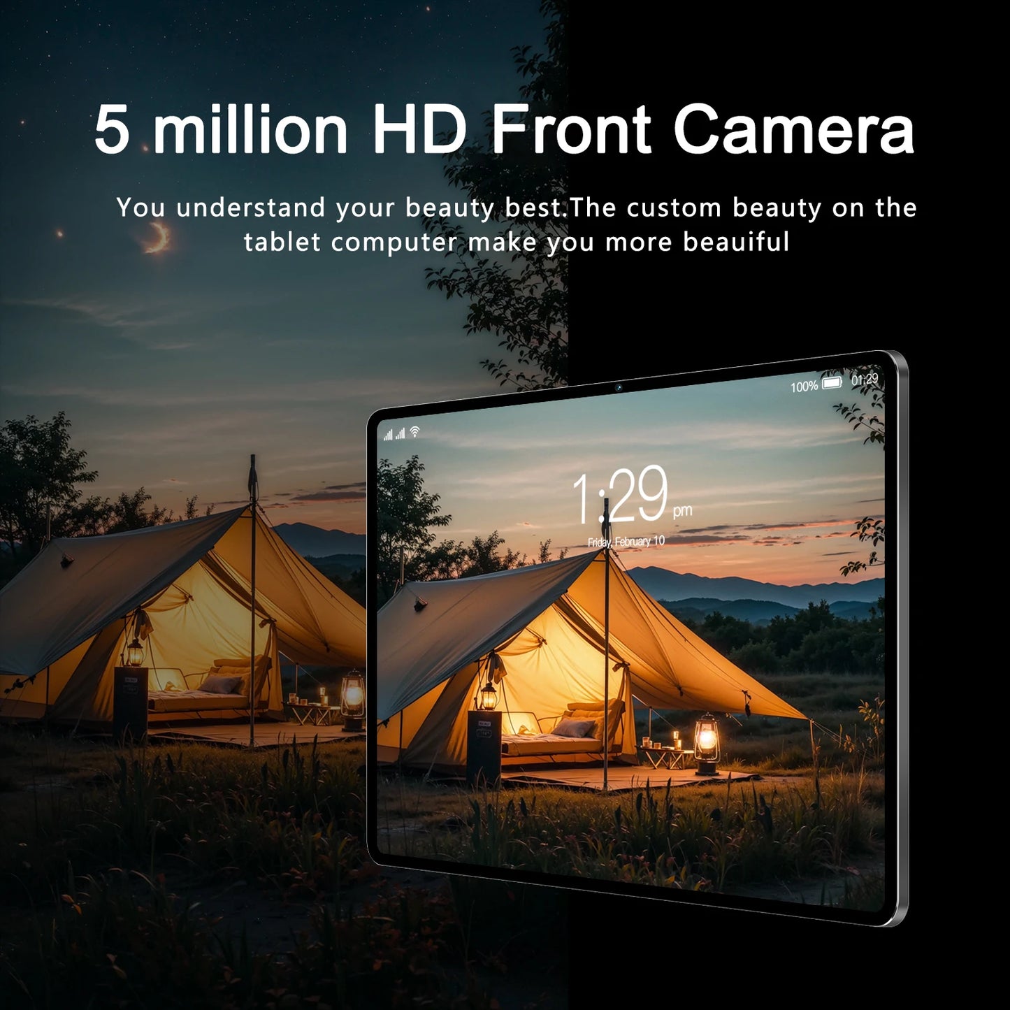 2026 Upgraded 10.1" Android 15 Tablet, Octa-Core 8GB+128GB, WiFi 6, 1280*800 IPS Screen, 5MP+13MP Dual Cameras, 6000mAh Battery