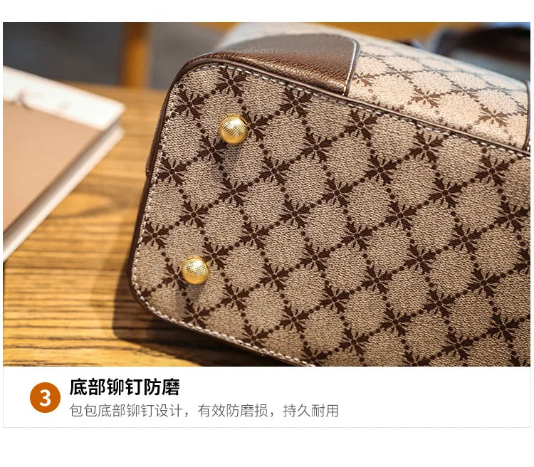 New Fashion Women's Tote Bag Trend Brand Retro Printed Shoulder Bag Large Capacity Elegant Commuter Bag Designer Luxury Handbag