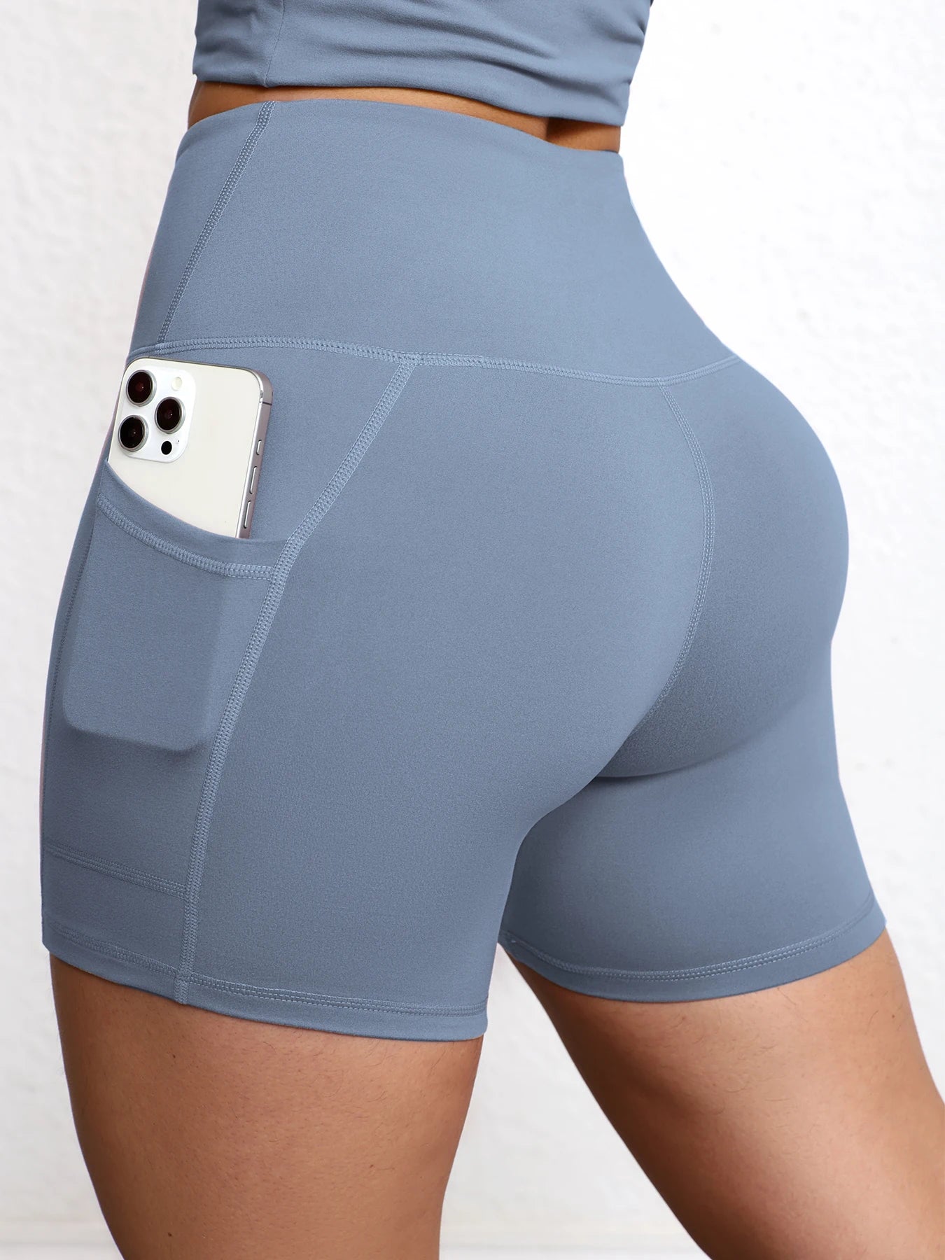 1/3pcs Women Fitness Sexy Short With Pocketed Yoga Legging Shorts Hip LiftTight Sports Shorts Quick Drying Cycling Workout Gym