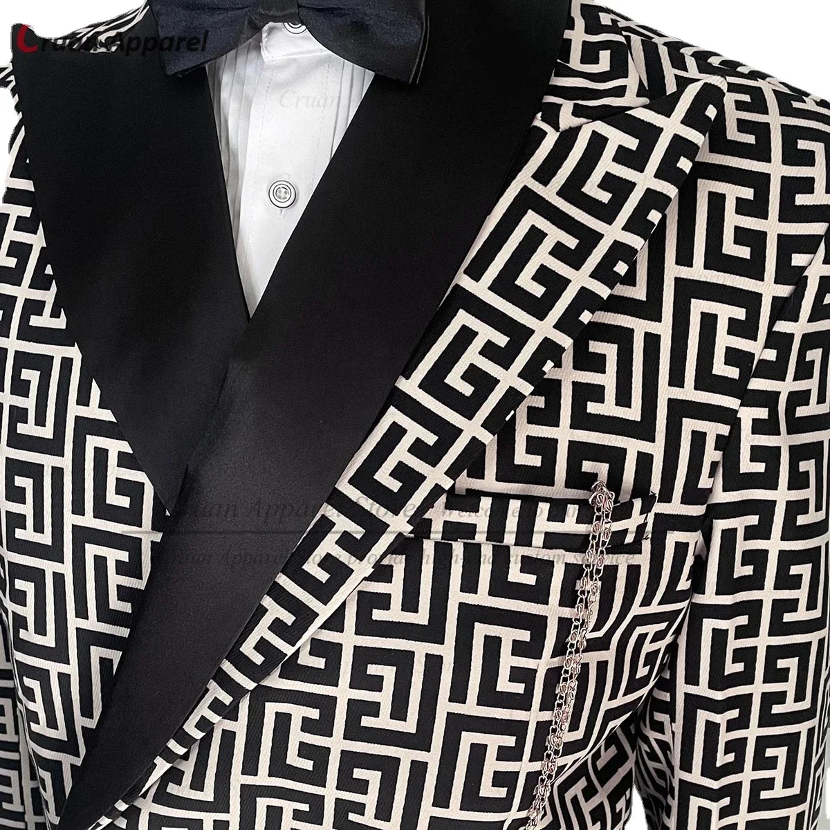 Plaid Suits for Men Slim Fit 2 Pieces Luxury Wedding Tuxedo Formal Prom Italian Fashion Single Button Blazer with Pants Set