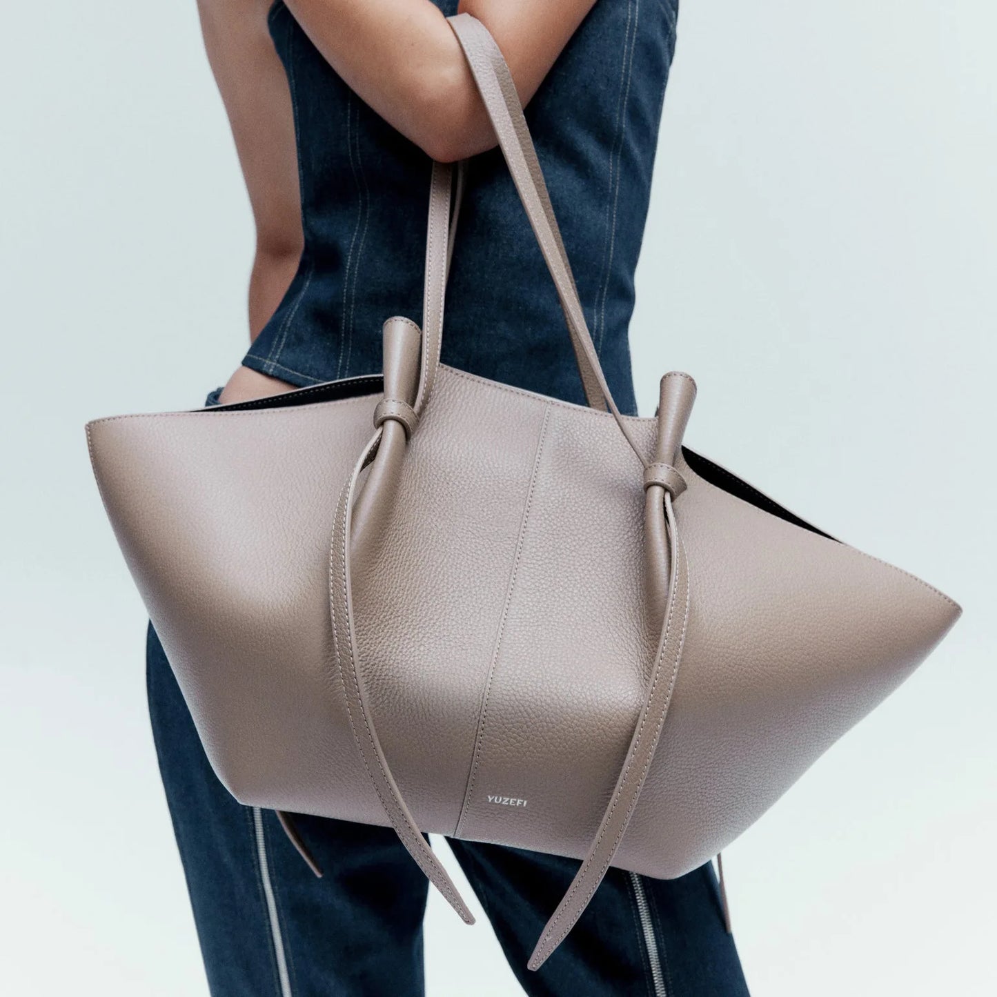 Yuzifi Luxury Brand Women Genuine Leather Handbag Large Size MOCHI Tote Bag High-quality Multi-functional Lady Shopping Bag