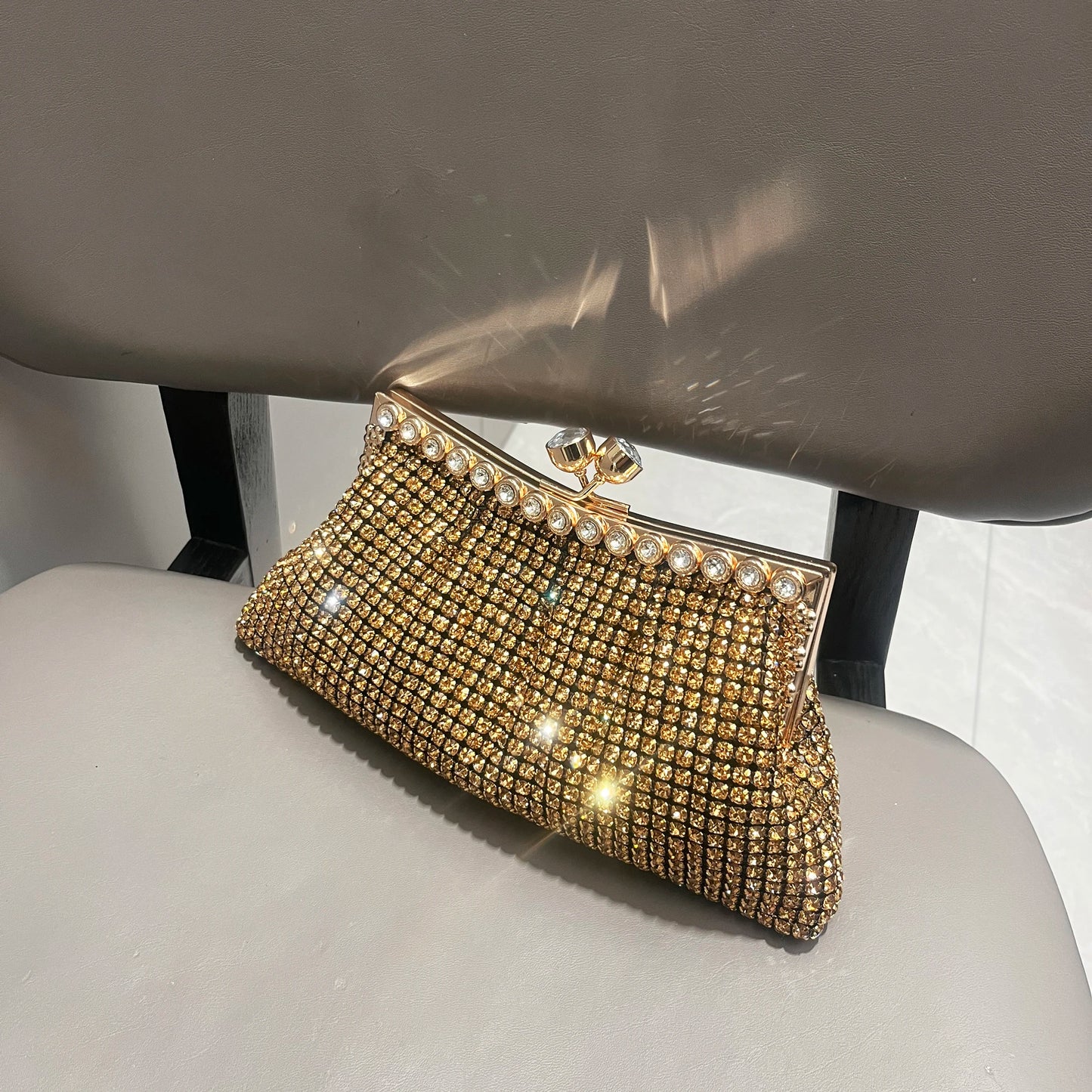 Handle Rhinestones Evening clutch Bag Purses and handbag luxury Designer shiny Crystal Clutch purse bucket bag shoulder bags