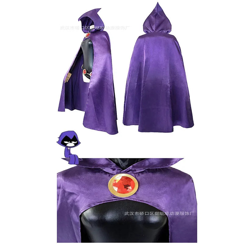 Anime Dark Magic Witch Cosplay costume cosplay Gothic hooded cape and purple cape elegant costumes for comic conventions Halloween fantasy camouflage