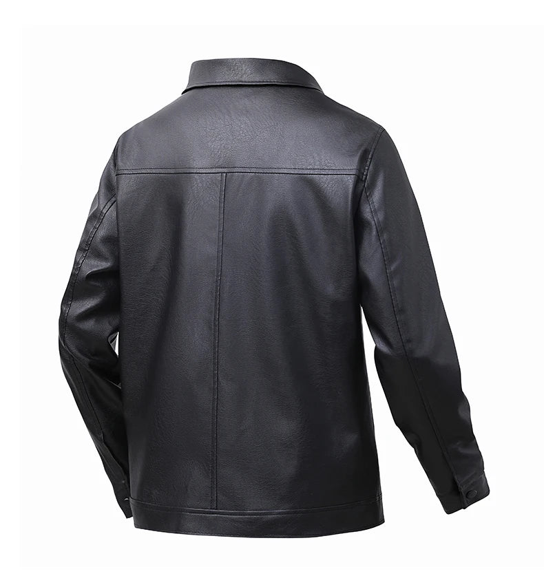 Loose Fit Leather Jacket: Comfortable, Versatile, and Flattering on Every Body Type Windproof and Waterproof Men's Jacket