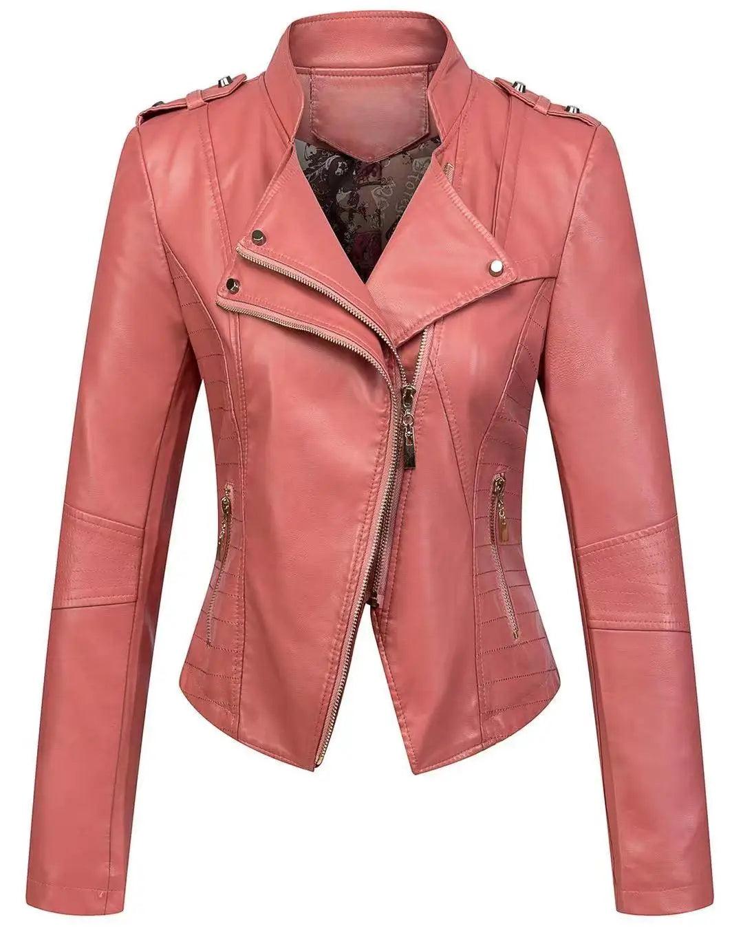 2025 New Autumn and Winter Leather Jacket Short Large Size Slim Fit Leather Jacket Thin Jacket Fashionable and Versatile