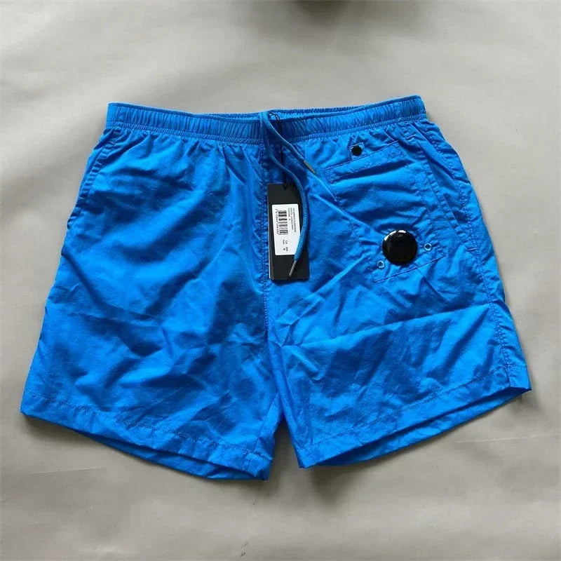 Top quality luxury knee-length  summer youth leisure sports nylon shorts loose men's beach 5-point pants