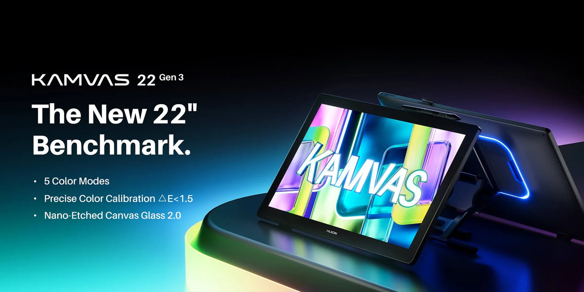 HUION Kamvas 13 Graphic Tablet Monitor 120%sRGB Battery-Free Pen Display Drawing Monitor 8192 Levels Pen with Express Keys Gamut
