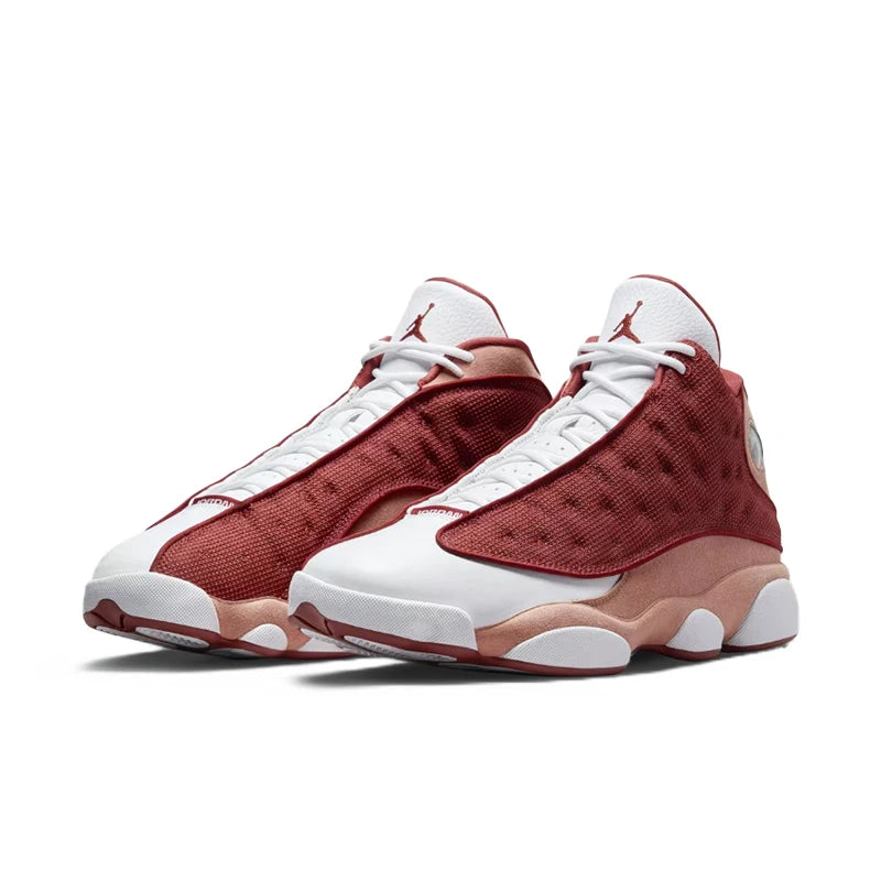 Nike Jordan Air Jordan 13 Retro Versatile,Lightweight,Soft, and Responsive Mid-Top Basketball Shoes for Men – Orange  DJ5982-601