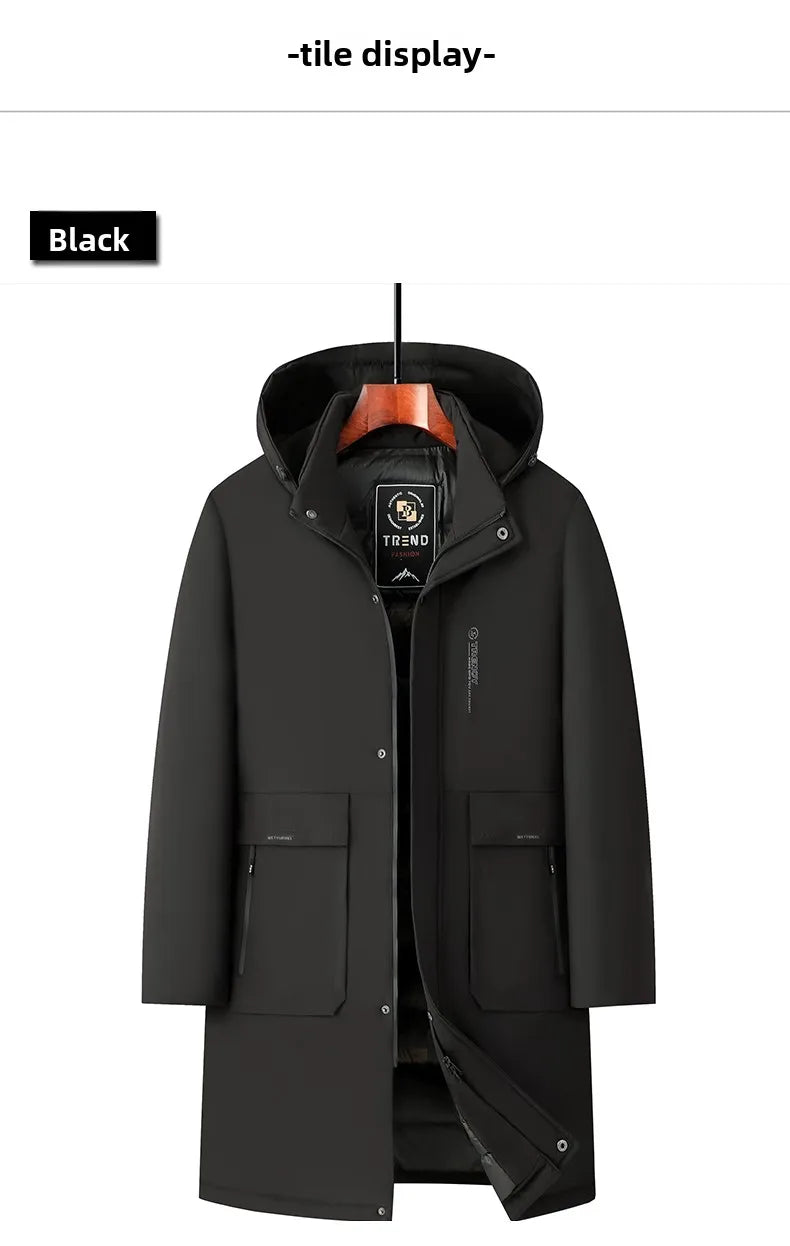 High End Traceless New Brand Business Casual Fashion Men Leather Jacket Faux PU Coats Autumn Winter Men Clothing 2026