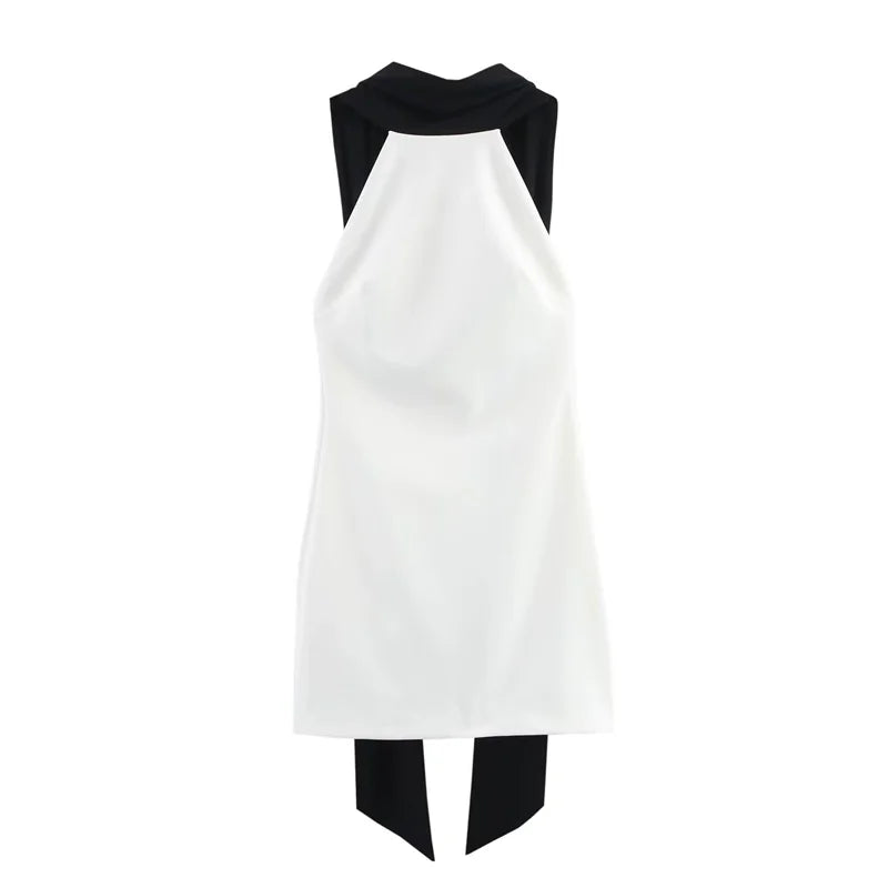 Women's Dress 2025 Halter White Mini Dress Off Shoulder Elegant Party Dresses Woman Summer Backless Short Dresses Vestidos Sexy