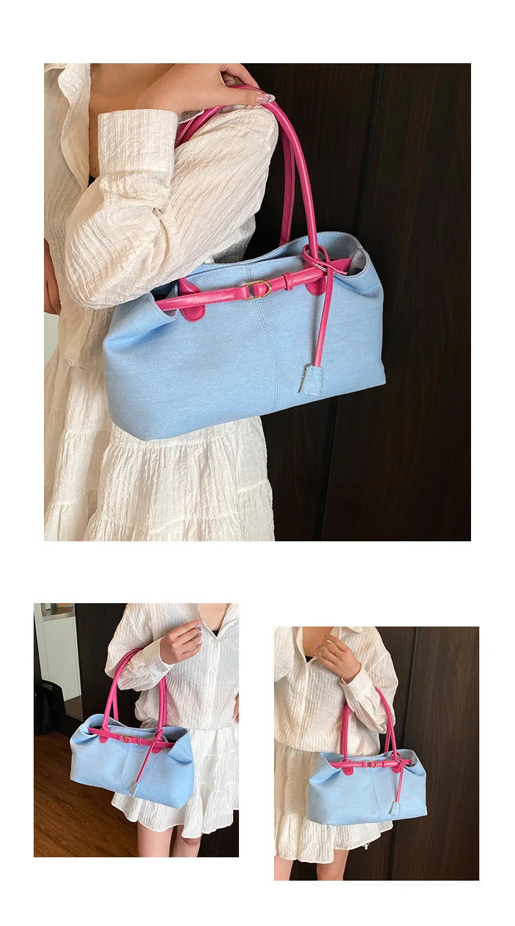 2026 High Quality Fashionable Versatile Commuting Handbag Simple Casual Large Capacity Single Armpit Shoulder Bag for Women