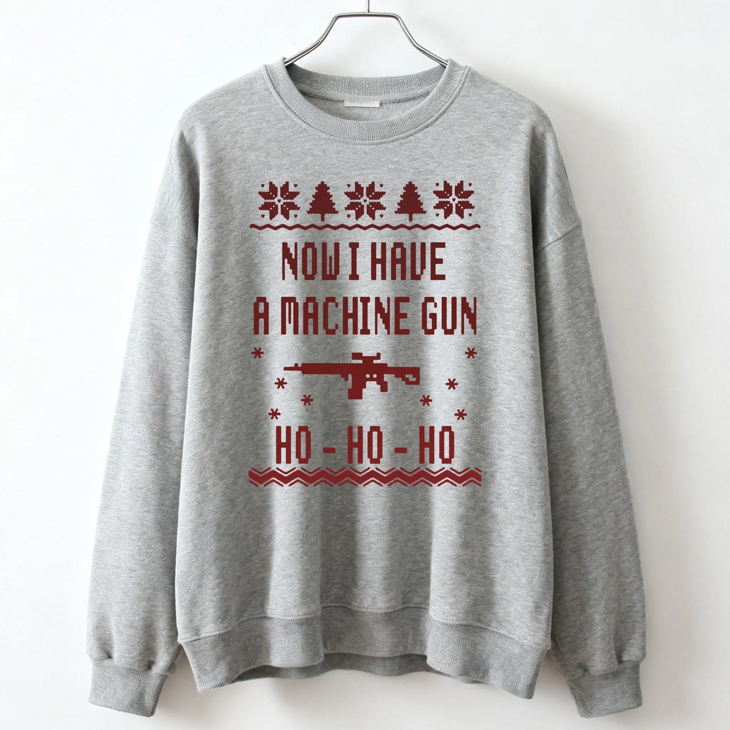 Now I Have A Machine Gun Die Hard Mclane Naktomi Plaza Unisex Jumper Sweater Men Women New in Hoodies & Sweatshirts Pullover