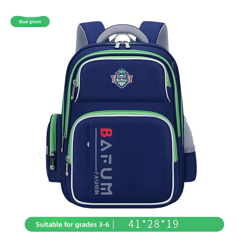 2025 New Design Large Capacity Ergonomic Teen School Backpack Waterproof Lightweight Spine Protection for Grades 1-3-6 Students