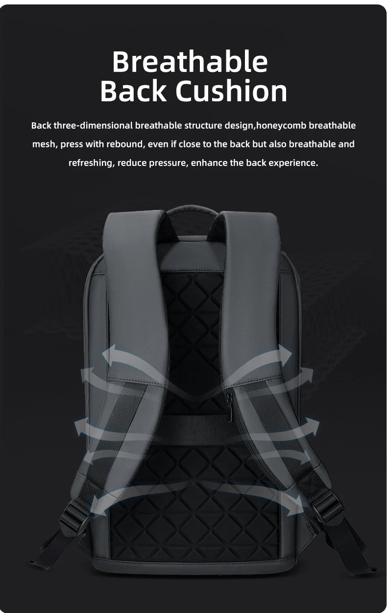 Heroic Knight Laptop Work Backpack Slim Men Waterproof Multifunctional 15.6"17" Business Trip Backpack Fashion Male School Bag