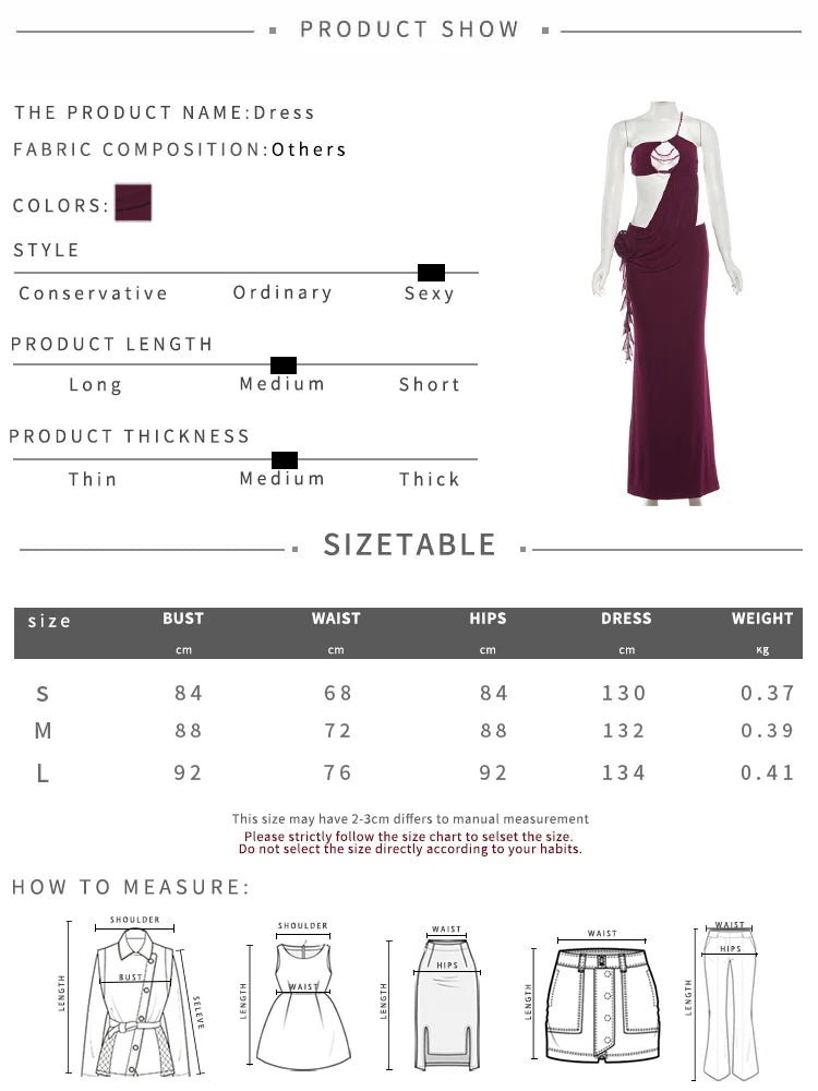 Nibber Birthday Party Dress Women Sexy Patchwork Hollow Side Flowers Chest Wrap Pearl Chain Halter Backless Stretch Vestidos