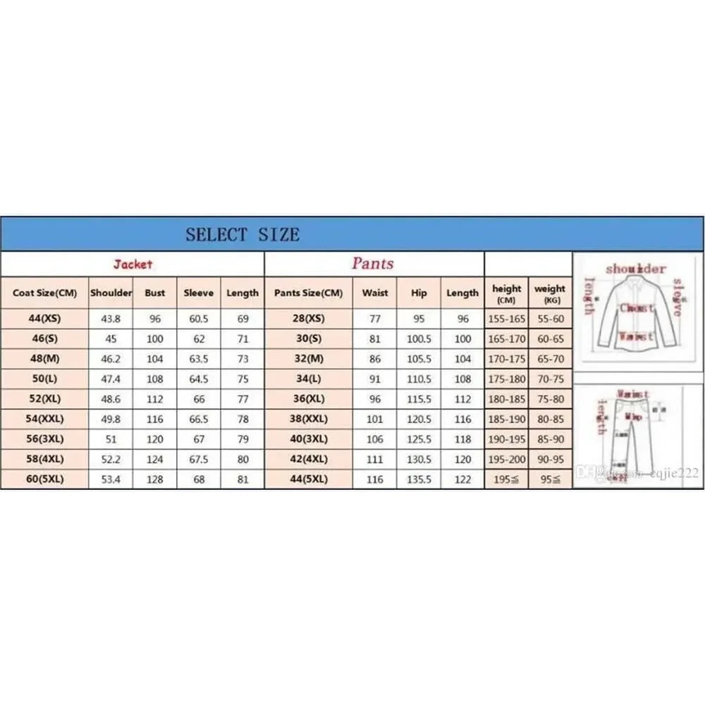 Black Men's 2 Piecs Suits Blazer Pants Single Breasted Daily Work Business Casual Party Suit Set Traje De Hombre Elegante