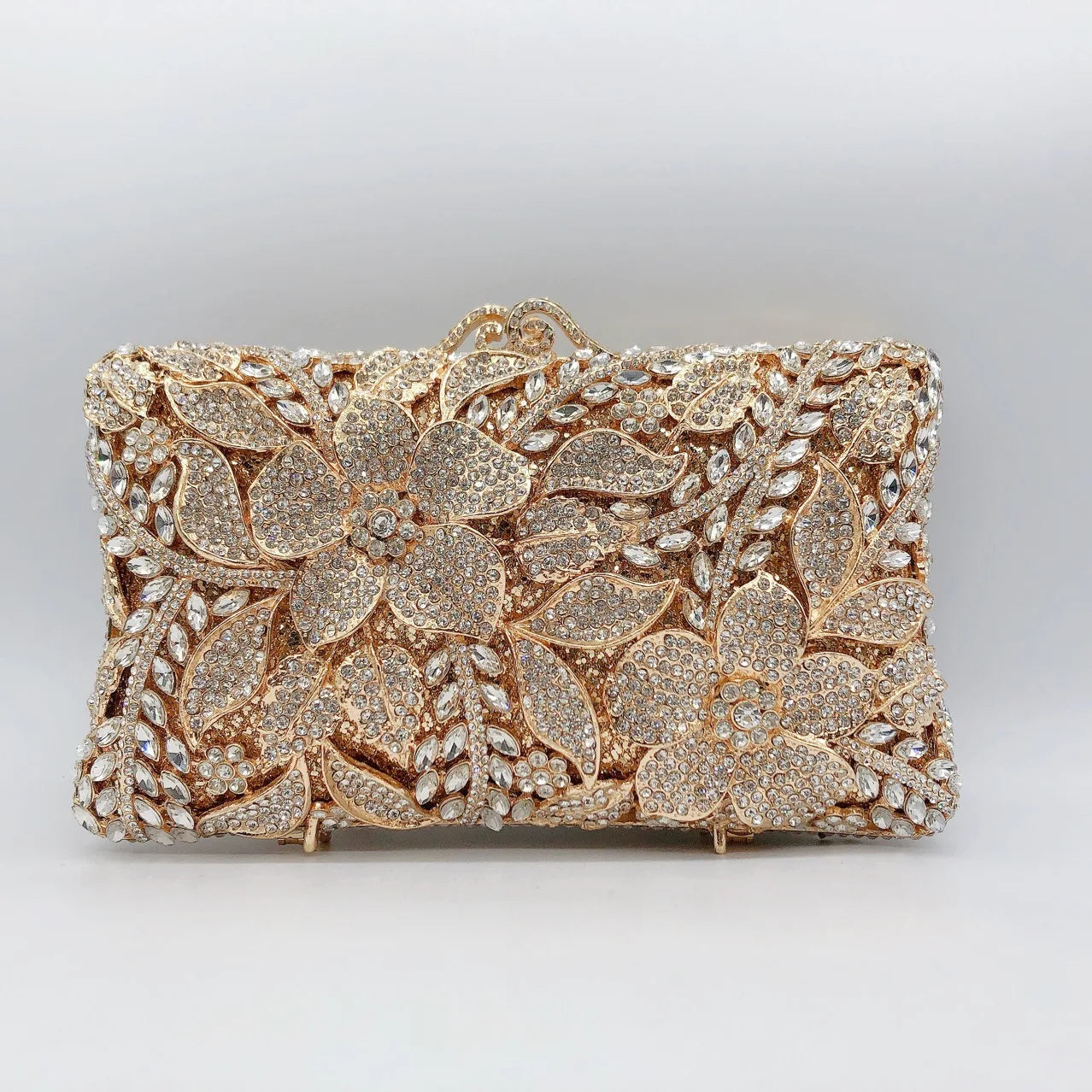 XIYUAN Evening Bags Gold/Silver Chain Shoulder Bags for Women Handbags Stones Day Clutches Diamonds Metal Ladies Clutch Handbags