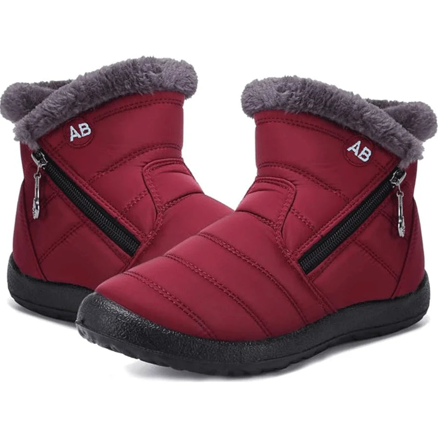 Women's shoes Solid-color warm mid-calf cotton boots women's Winter shoes Cotton boots cheap shoes clearance free shipping